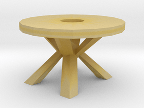 Modern Miniature 1:12 Table in Tan Fine Detail Plastic