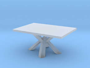 Modern Miniature 1:12 Table in Clear Ultra Fine Detail Plastic