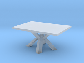Modern Miniature 1:48 Table in Clear Ultra Fine Detail Plastic