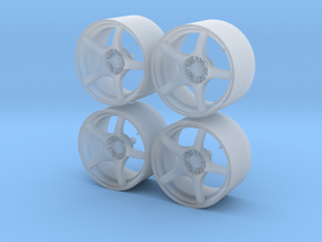 1/24 - 18'' Enkei RP03 - model car wheel (male) in Clear Ultra Fine Detail Plastic