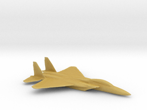 Printle Thing F15 Plane - 35 mm in Tan Fine Detail Plastic