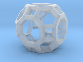 lawal 54mm v2 skeletal truncated cuboctahedron in Clear Ultra Fine Detail Plastic