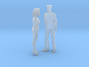 Printle CM Couple 311 - 1/87 - wob in Clear Ultra Fine Detail Plastic