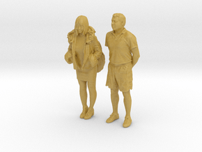 Printle C Couple 322 - 1/87 - wob in Tan Fine Detail Plastic