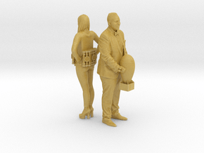 Printle C Couple 330 - 1/87 - wob in Tan Fine Detail Plastic