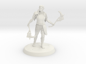 Half Orc Barbarian in White Natural Versatile Plastic