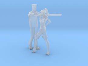 Printle S Couple 349 - 1/87 - wob in Clear Ultra Fine Detail Plastic