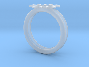 Sun Ring in Clear Ultra Fine Detail Plastic