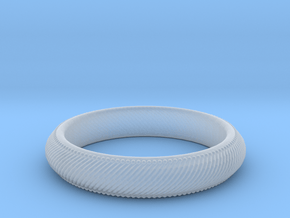 Ribbon Ring  in Clear Ultra Fine Detail Plastic