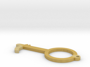 Door opener/pusher w/ lock opener in Tan Fine Detail Plastic