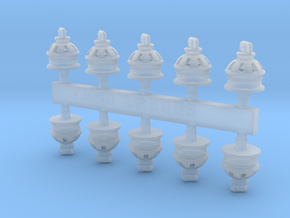 Grappe de 10 lampes de toiture Etat in Clear Ultra Fine Detail Plastic