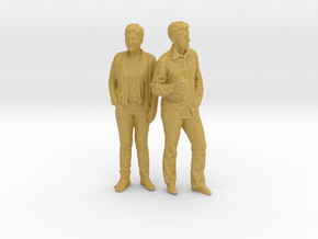Printle C Couple 385 - 1/87 - wob in Tan Fine Detail Plastic