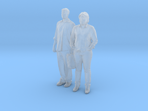 Printle C Couple 381 - 1/87 - wob in Clear Ultra Fine Detail Plastic