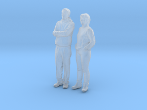 Printle C Couple 387 - 1/87 - wob in Clear Ultra Fine Detail Plastic