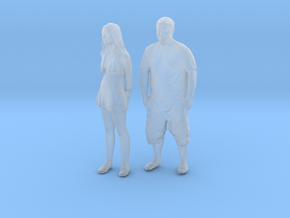 Printle C Couple 388 - 1/87 - wob in Clear Ultra Fine Detail Plastic