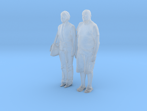 Printle C Couple 400 - 1/87 - wob in Clear Ultra Fine Detail Plastic
