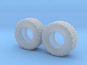 2x tire 1/64 in Clear Ultra Fine Detail Plastic