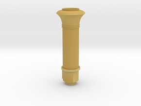 O Scale Capped Smoke Stack in Tan Fine Detail Plastic