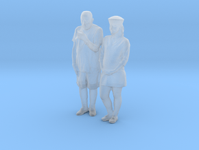 Printle C Couple 402 - 1/87 - wob in Clear Ultra Fine Detail Plastic