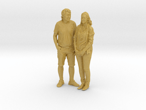 Printle C Couple 409 - 1/87 - wob in Tan Fine Detail Plastic