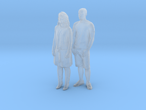 Printle C Couple 408 - 1/87 - wob in Clear Ultra Fine Detail Plastic
