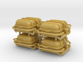 4X Offshore commander Liferaft container 8p - 1:64 in Tan Fine Detail Plastic