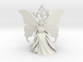 Fairy/Fey Queen in Throne in White Natural Versatile Plastic