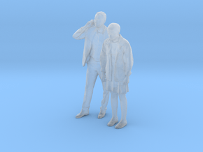 Printle C Couple 439 - 1/87 - wob in Clear Ultra Fine Detail Plastic