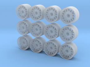 Fifteen52 Snowflake rims for Hot Wheels (9mm) in Clear Ultra Fine Detail Plastic