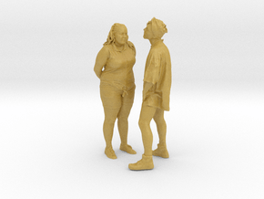 Printle S Couple 089 - 1/87 - wob in Tan Fine Detail Plastic