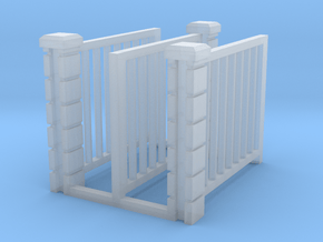 5' x 6' Rod Iron Fence Section - 3X. in Clear Ultra Fine Detail Plastic