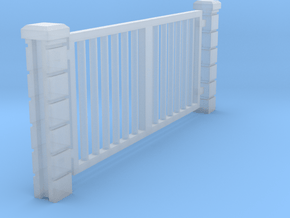 Rod Iron Vehicle Gate-2a in Clear Ultra Fine Detail Plastic