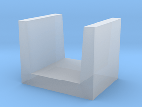 U-shaped Block concrete in Clear Ultra Fine Detail Plastic