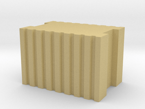 Brick 7.2x4.9x4.9 mm in Tan Fine Detail Plastic