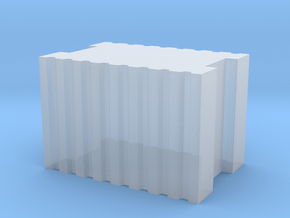 Brick 7.2x4.9x4.9 mm in Clear Ultra Fine Detail Plastic