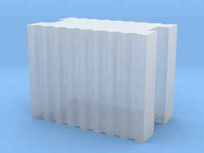 Brick 5.9x3.5x4.5mm in Clear Ultra Fine Detail Plastic