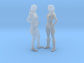 Printle S Couple 148 - 1/48 - wob in Clear Ultra Fine Detail Plastic