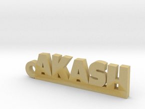AKASH_keychain_Lucky in Tan Fine Detail Plastic