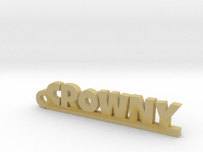 CROWNY_keychain_Lucky in Tan Fine Detail Plastic