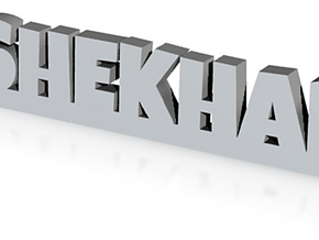 SHEKHAR_keychain_Lucky in Clear Ultra Fine Detail Plastic