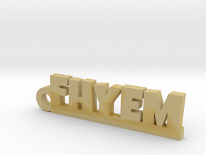 FHYEM_keychain_Lucky in Tan Fine Detail Plastic