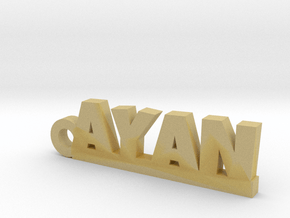 AYAN_keychain_Lucky in Tan Fine Detail Plastic