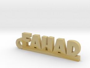 FAHAD_keychain_Lucky in Tan Fine Detail Plastic