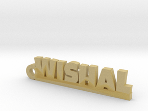 WISHAL_keychain_Lucky in Tan Fine Detail Plastic