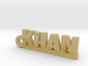 KHAN_keychain_Lucky in Tan Fine Detail Plastic