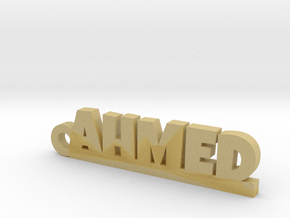 AHMED_keychain_Lucky in Tan Fine Detail Plastic