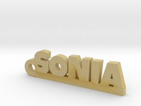 SONIA_keychain_Lucky in Tan Fine Detail Plastic