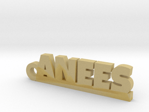 ANEES_keychain_Lucky in Tan Fine Detail Plastic