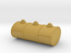 HO Scale Three Cell Fuel Tank in Tan Fine Detail Plastic
