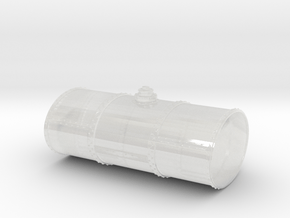 HO Scale Single Cell Fuel Tank (Bottom Drain) in Clear Ultra Fine Detail Plastic
